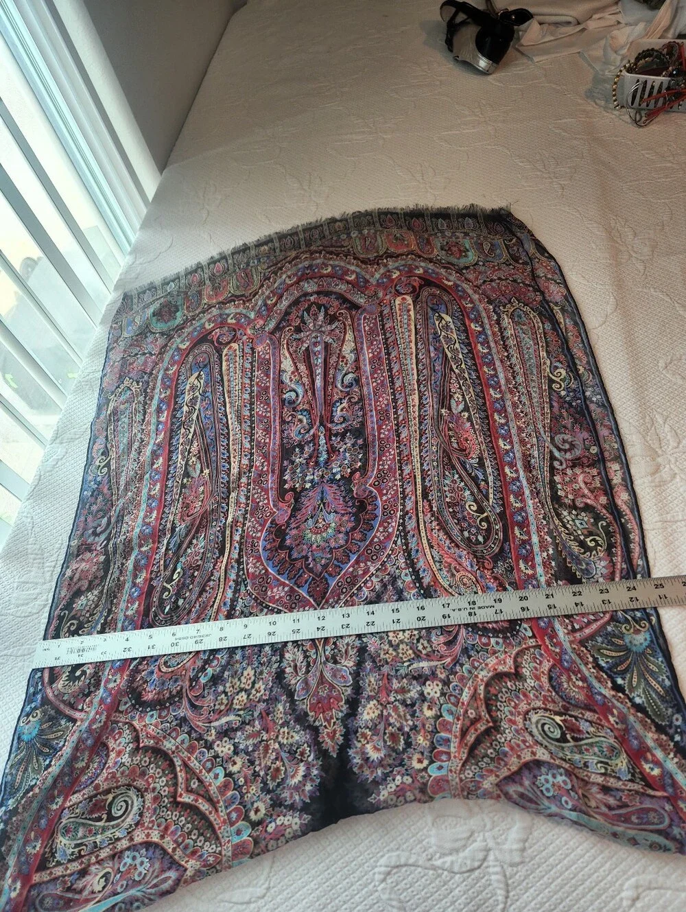 Etro Multicolor Paisley Open-Front Shawl